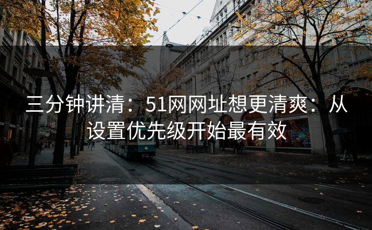 三分钟讲清：51网网址想更清爽：从设置优先级开始最有效